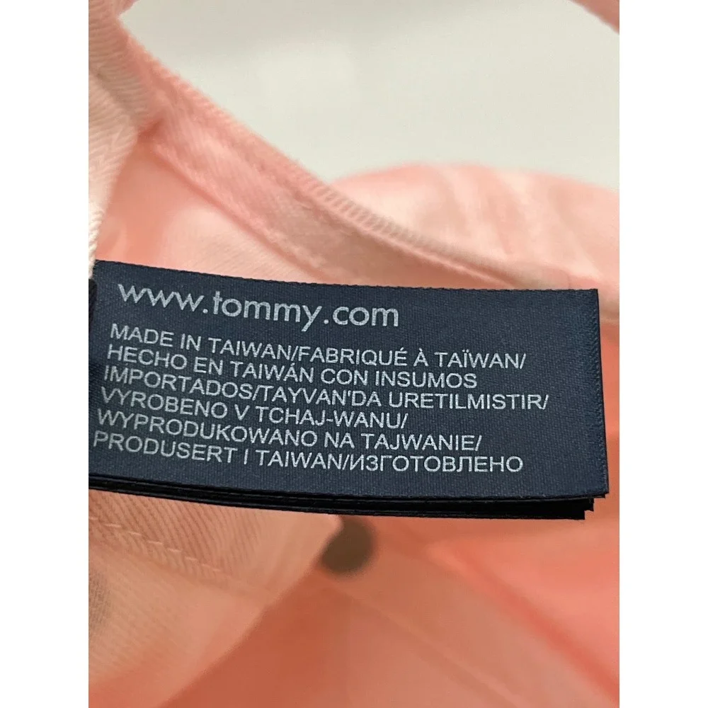 Tommy Hilfiger Tie Dye Baseball Cap Women OS Pink‎ Adjustable Embroidered Logo